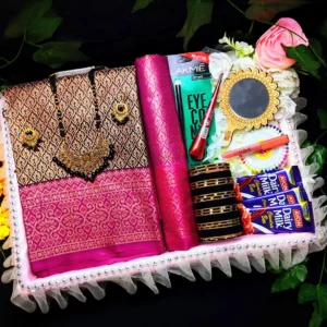 Trendy kanchi boron Saree Gift Box - উৎসবের সেরা শাড়ি কম্বো